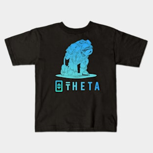 theta coin Crypto coin Cryptocurrency Kids T-Shirt